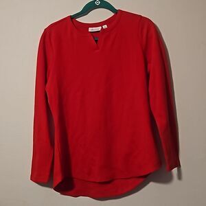 Denim & Co. ESSENTIALS KNIT TOP M